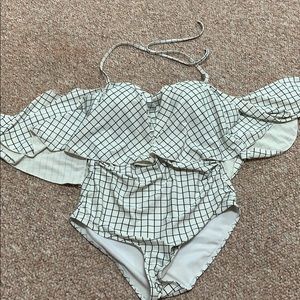 Cute Off shoulder swimsuit